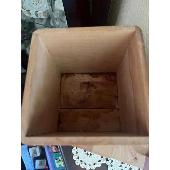 Antique Rustic Wooden Nesting Chicken Rooster Canister Set Of 4 Boxes - Picture 8 of 11